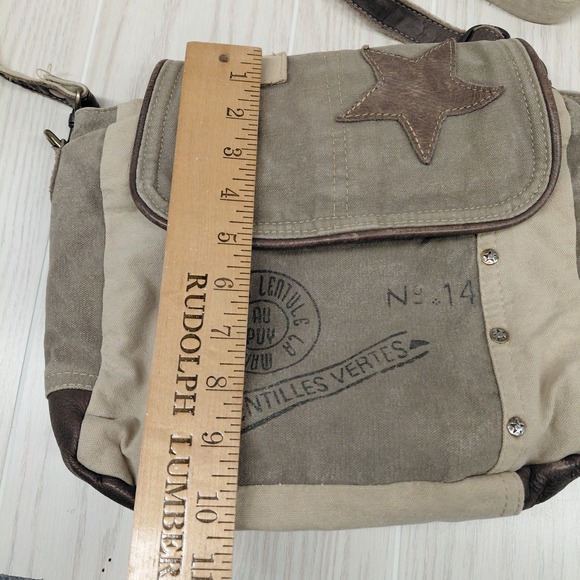 Myra Bag Star Crossbody Canvas Purse for Women Vintage Fashion Medium Handbag - Picture 16 of 16